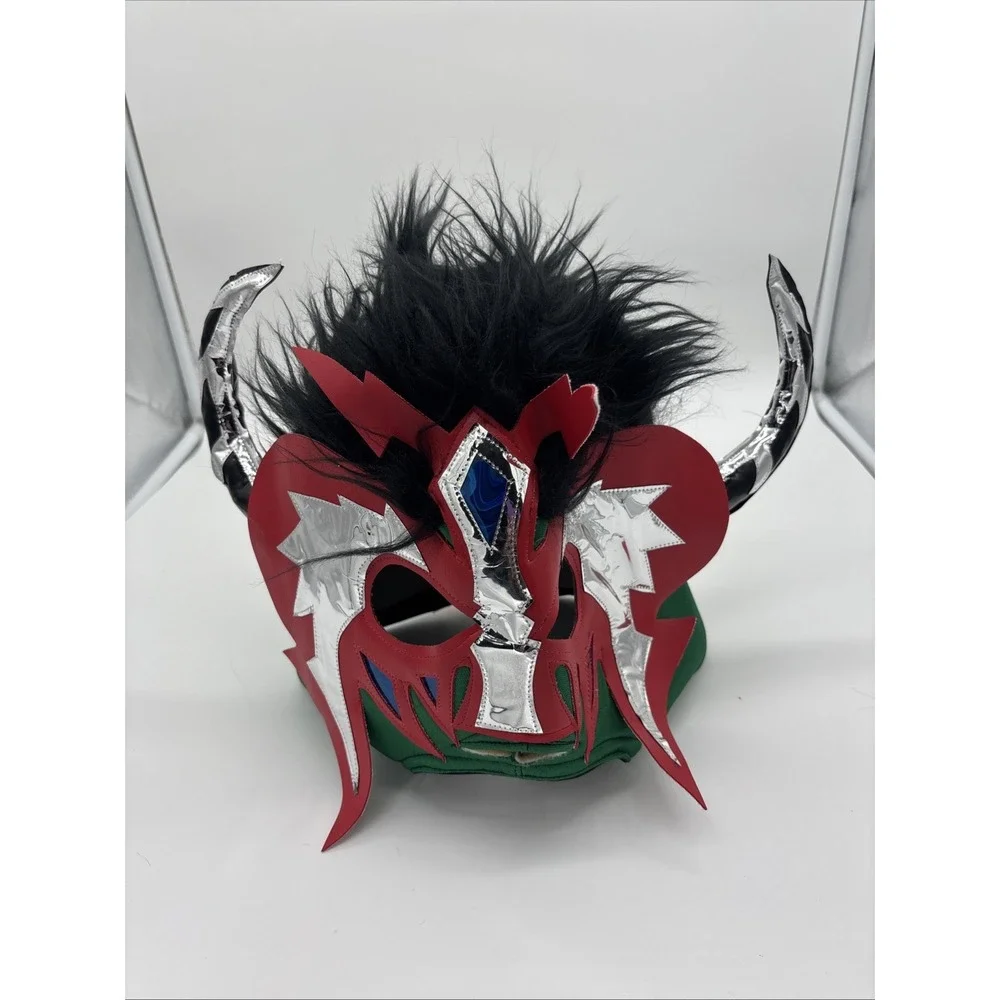 Lucha Libre Dress Up MaskMade‎ With Red Leather. Excellent Used Condition.